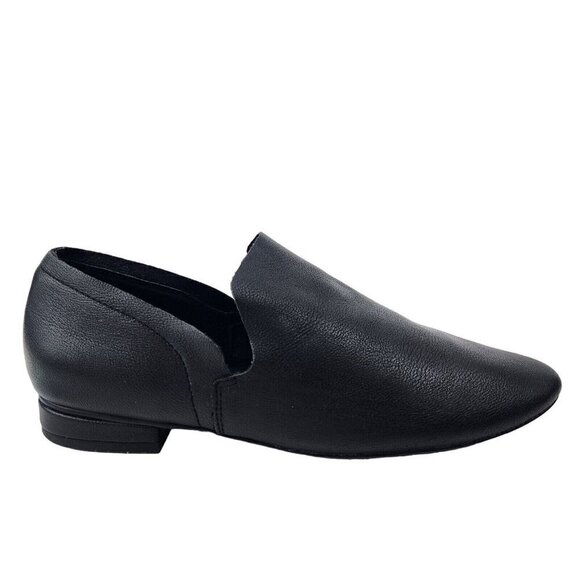 Kelsi Dagger Brooklyn Leather Loafer Womens 6.5 Black Slip On Comfort Minimalist - Picture 1 of 9